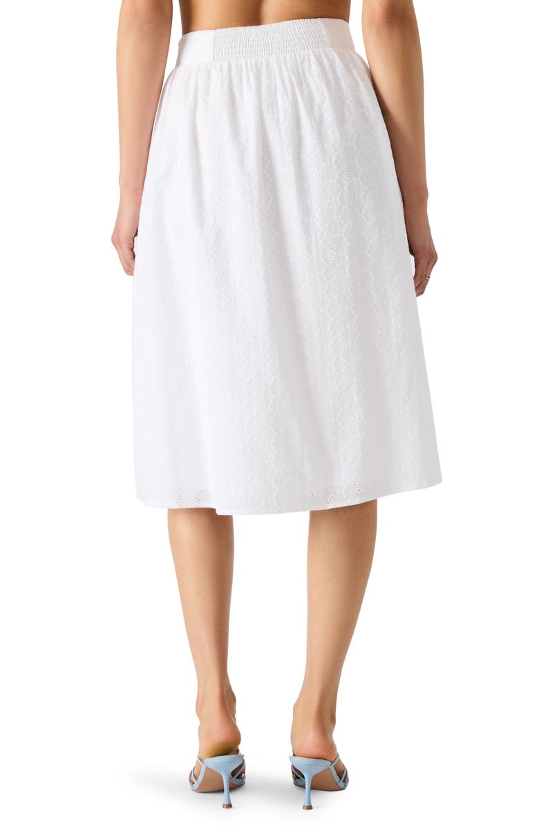 Steve Madden Carlynn Eyelet Cotton Skirt, Alternate, color, White