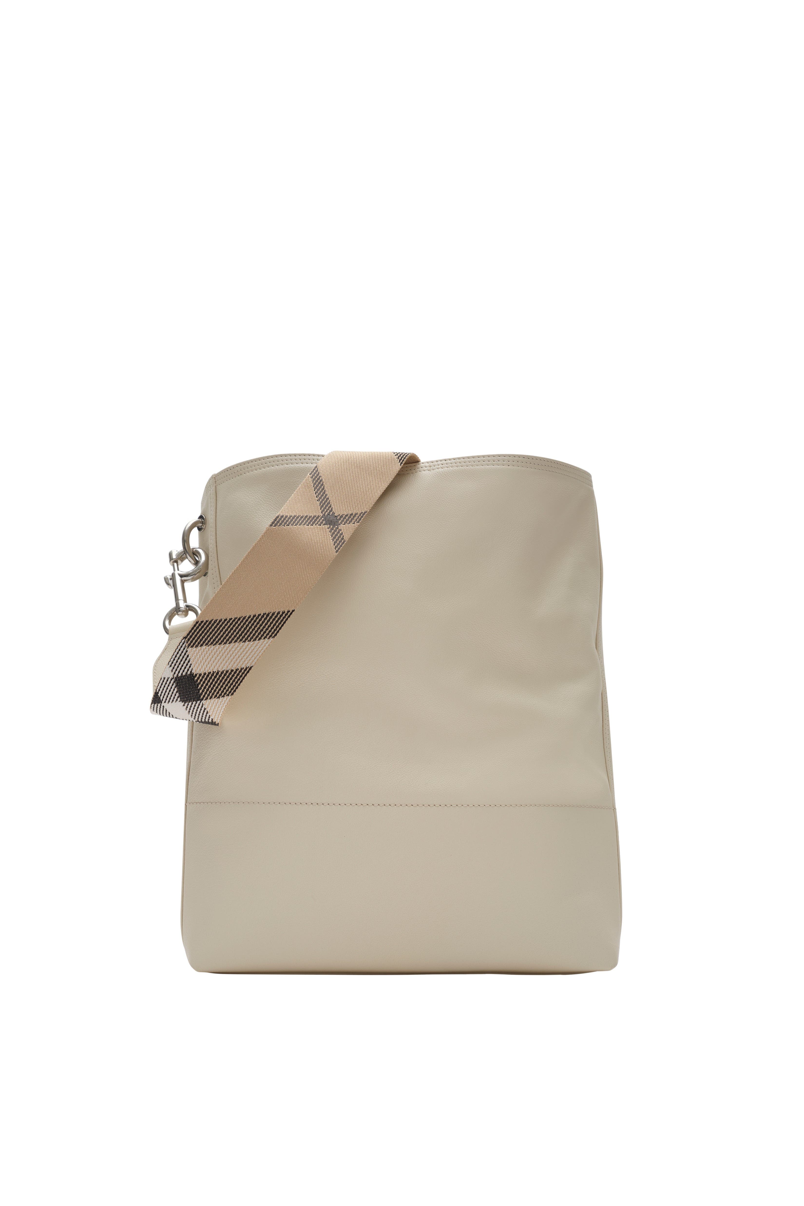 Burberry Medium B Clip Bucket Bag, Alternate, color, Soap Beige