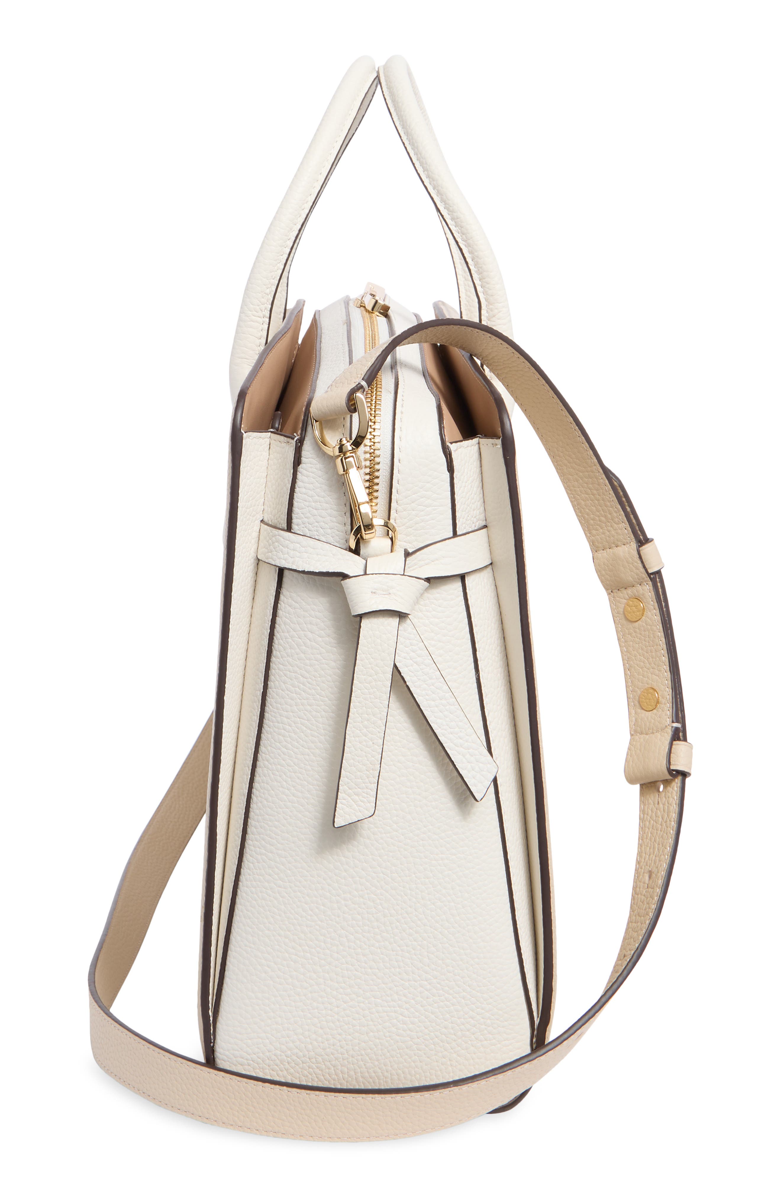 Knott Colorblocked Pebbled Leather Tote, Alternate, color, MOUNTAIN PASS MULTI