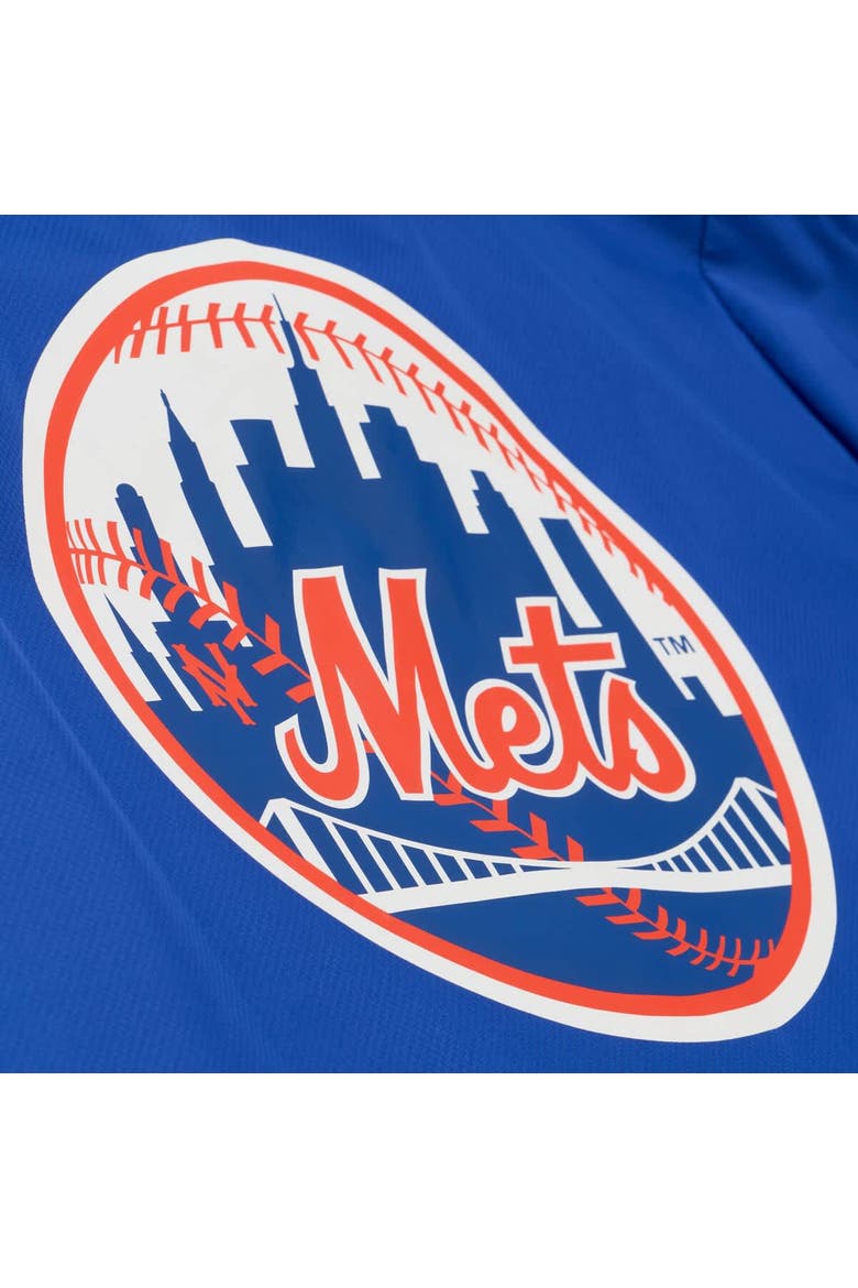 Men's Mitchell & Ness  Royal New York Mets Full-Snap Hooded Coaches Jacket, Alternate, color, Royal