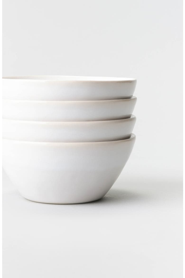 The Dessert Set of 4 Bowls, Alternate, color, PEARL WHITE