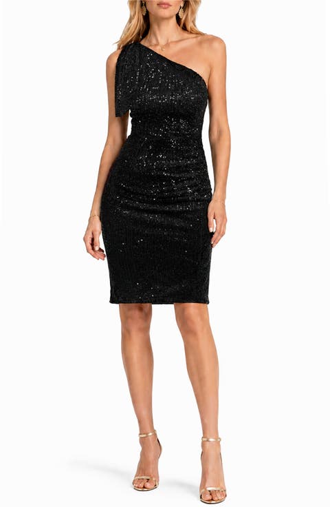 Abby Sequin One-Shoulder Minidress