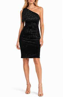 Abby Sequin One-Shoulder Minidress