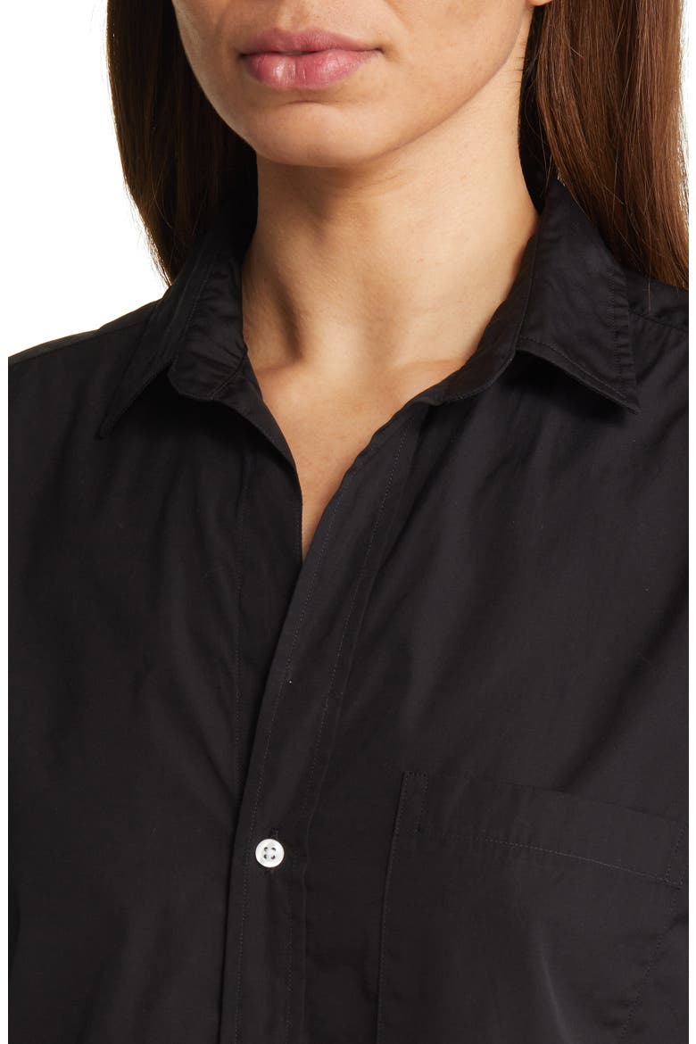 Joedy Cotton Button-Up Shirt, Alternate, color, BLACK SUPERLUXE
