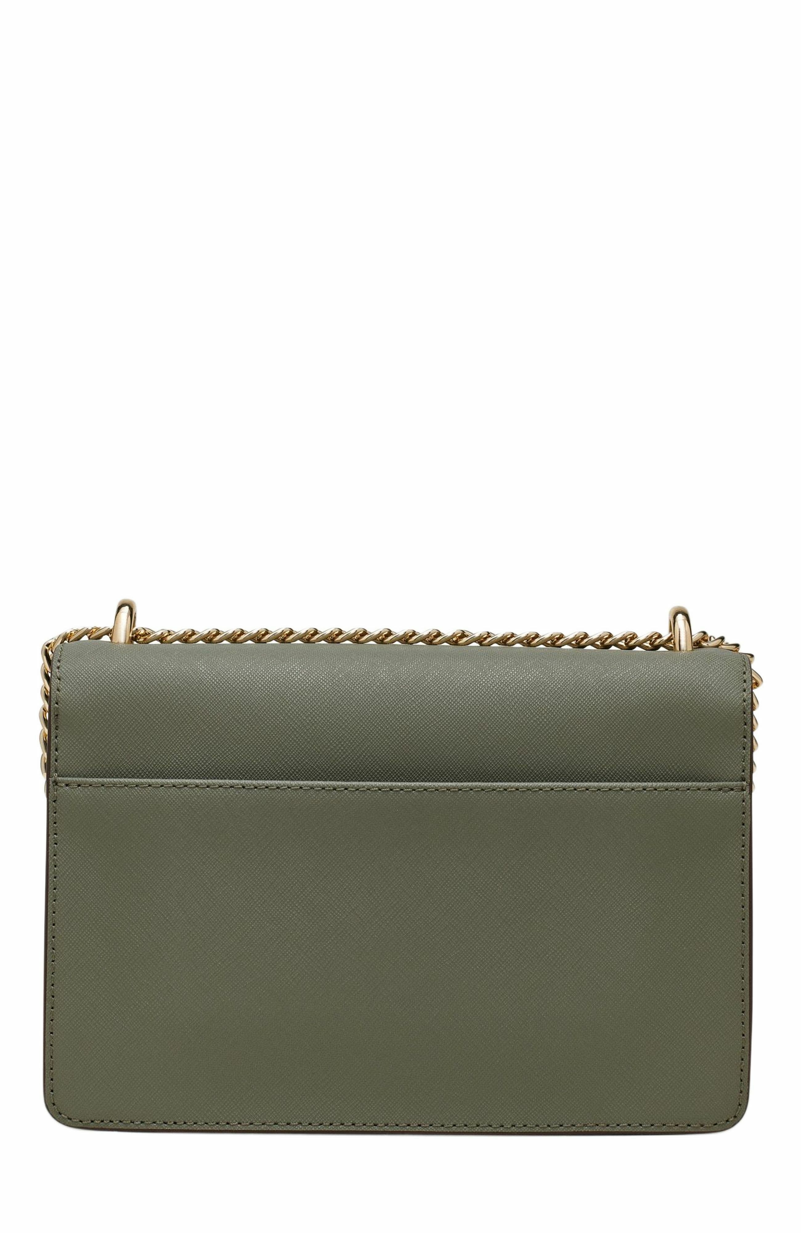 Echo Small Chain Flap Bag, Alternate, color, OLIVE