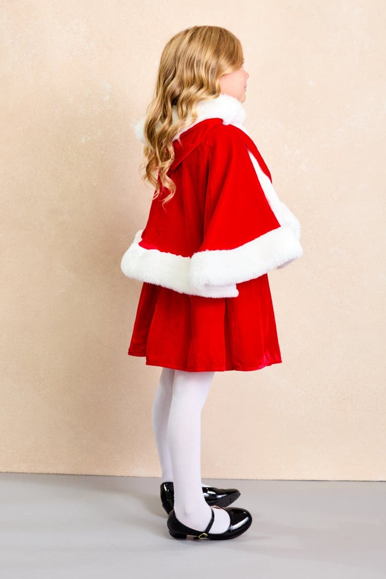 Christmas Cape for Kids, Alternate, color, Red