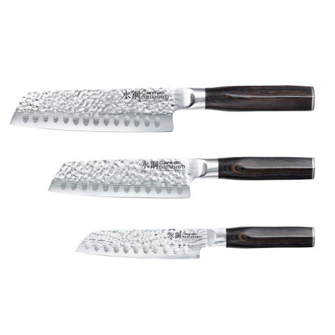 Damashiro EMPEROR® 3-Piece Santoku Set