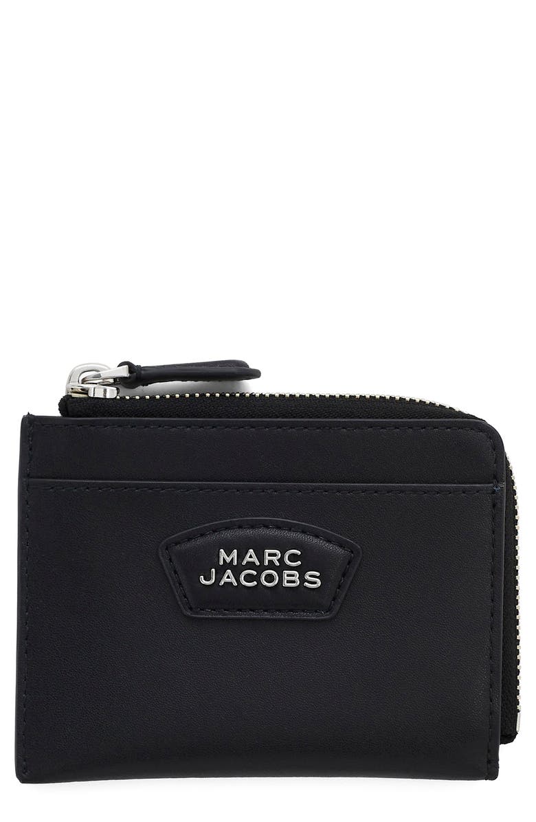 Marc Jacobs The Top Zip Wallet, Main, color, Black