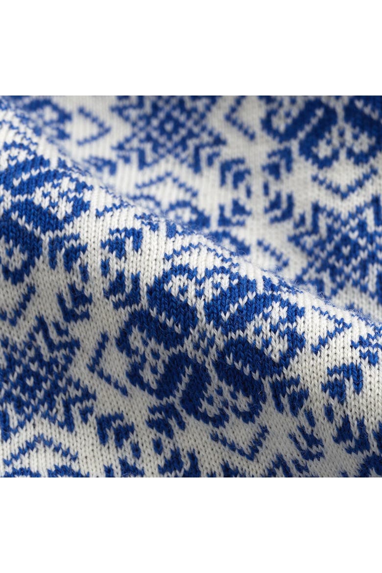 Vardasen Scarf, Alternate, color, Offwhite/Ultramarine