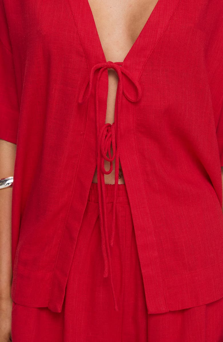 Princess Polly Illumine Split Top & Drawstrings Shorts Set, Alternate, color,