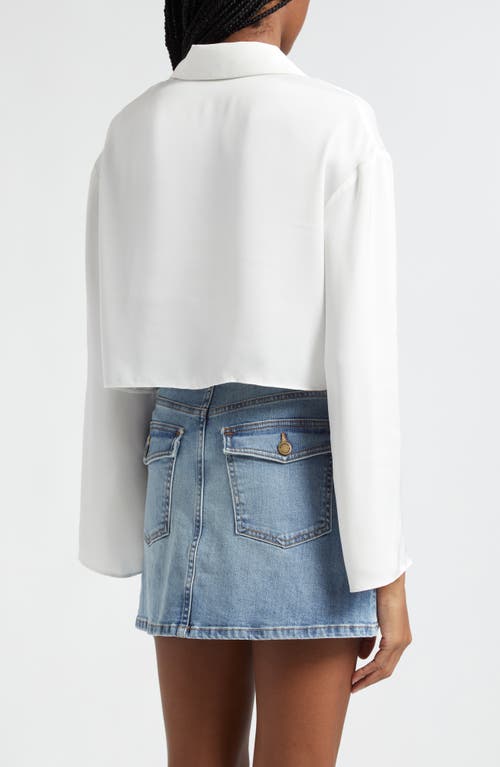 RAMY BROOK RAMY BROOK SKYLA CROP BUTTON-UP SHIRT