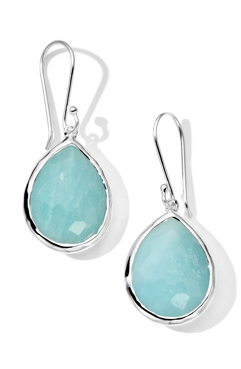 Ippolita Rock Candy<sup>®</sup> Teardrop Earrings, Main, color, Silver/ Quartz