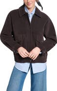 Levi's Relaxed Fit Faux Suede Dad Bomber Jacket