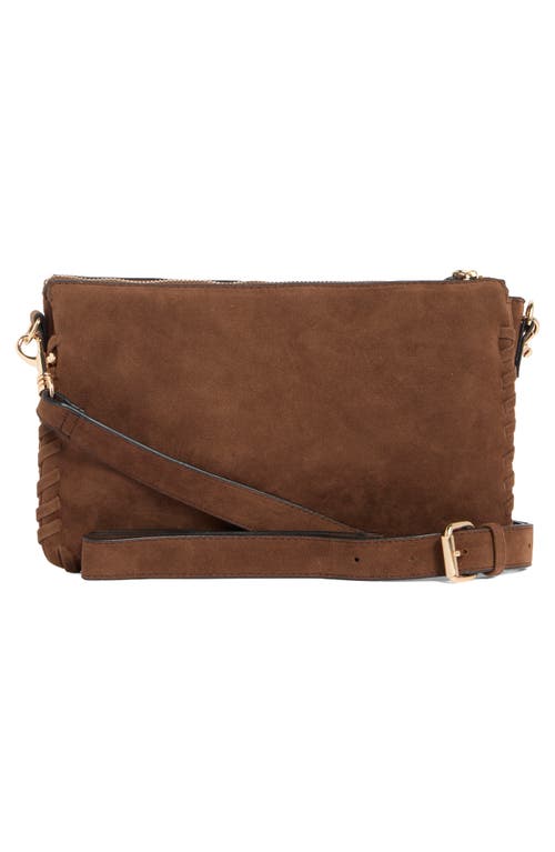 Collection Xiix Whipstitched Triple Compartment Crossbody Bag In Brown