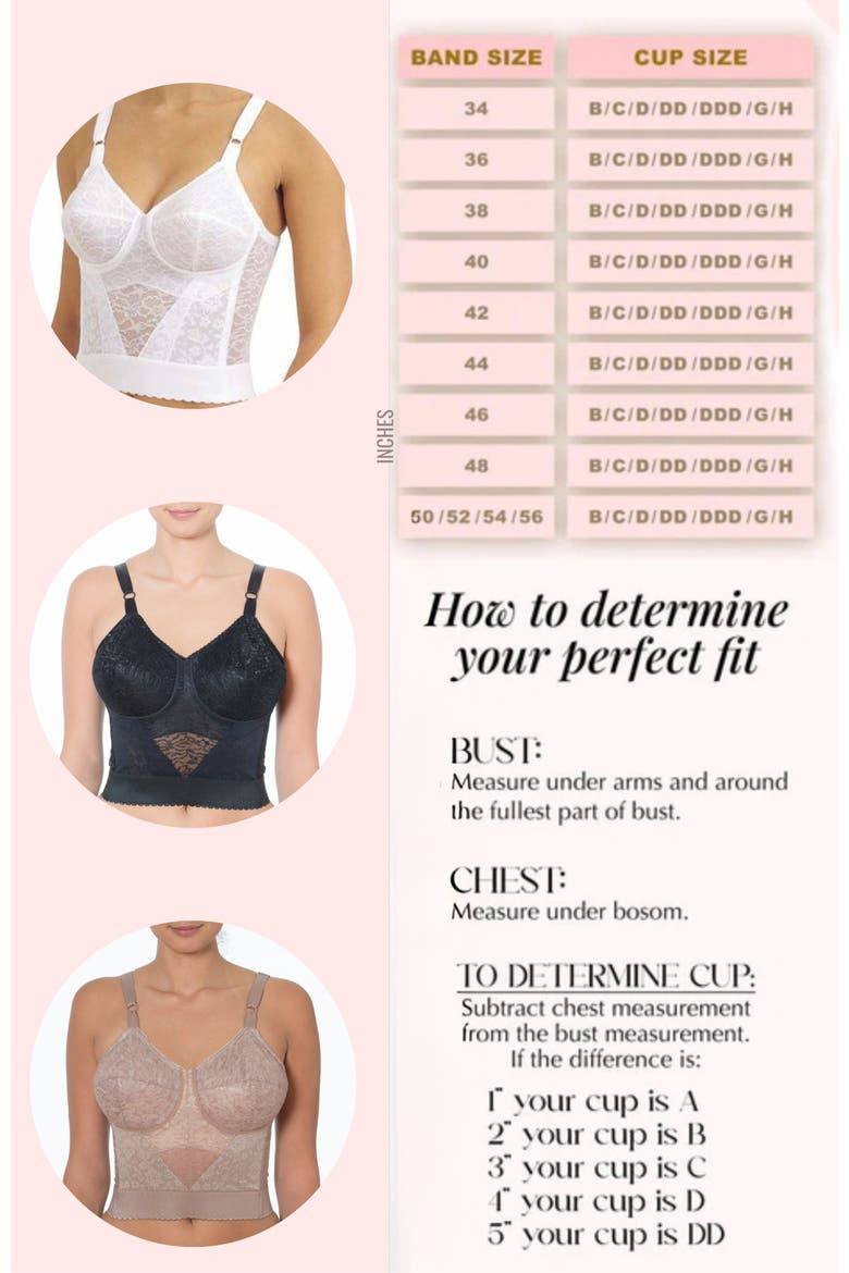 Longline Wireless Shaping Bra with Expandable Cups, Alternate, color, Mocha