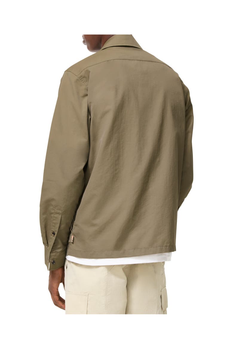Coated Nylon Overshirt, Alternate, color, Finch brown