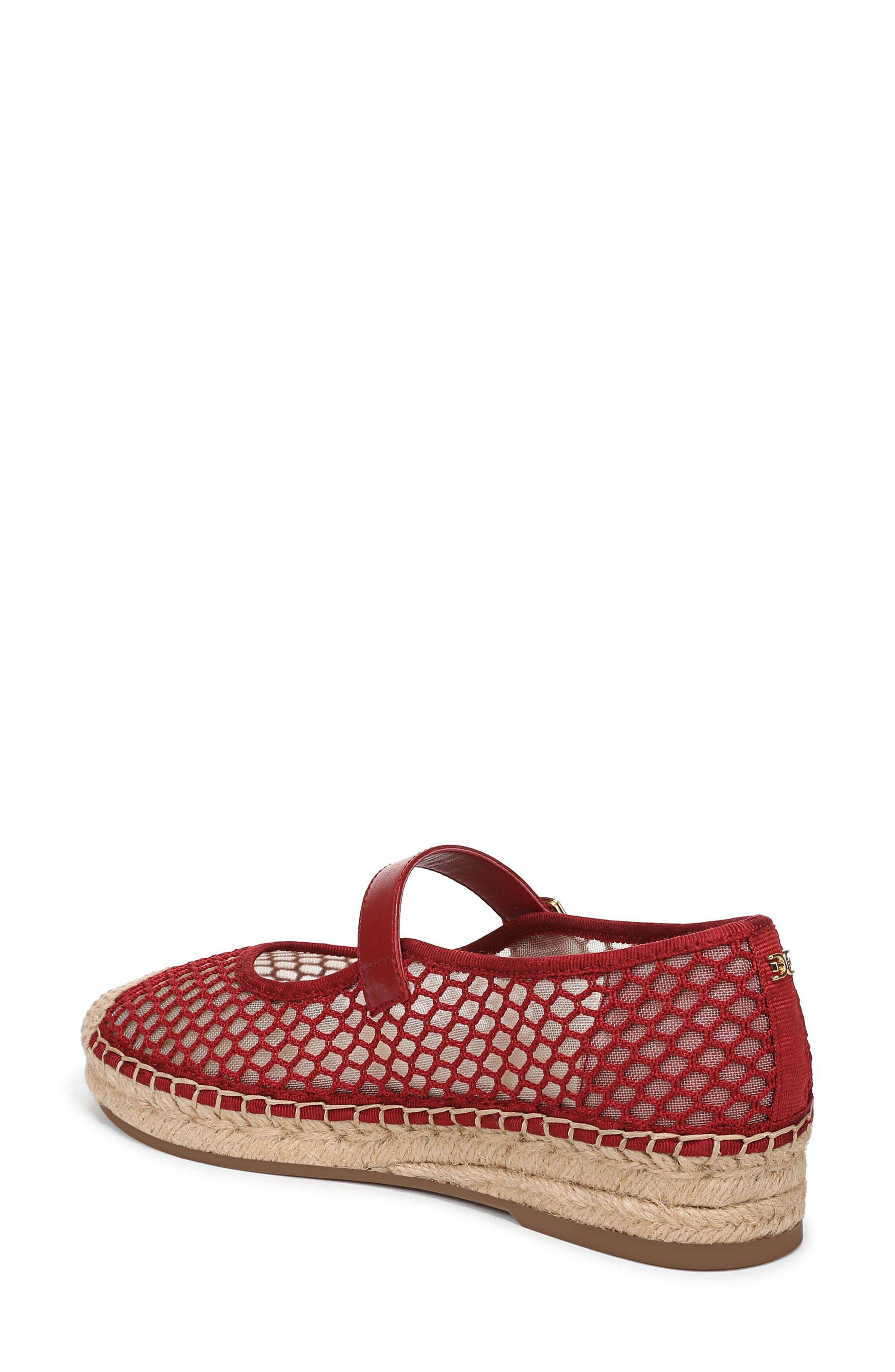 Mackiemesh Mary Jane Platform Espadrille, Alternate, color, DEEP SCARLET