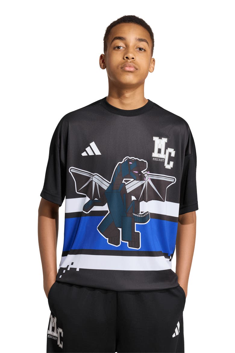 x Minecraft Kids' Graphic Print T-Shirt, Alternate, color, BLACK