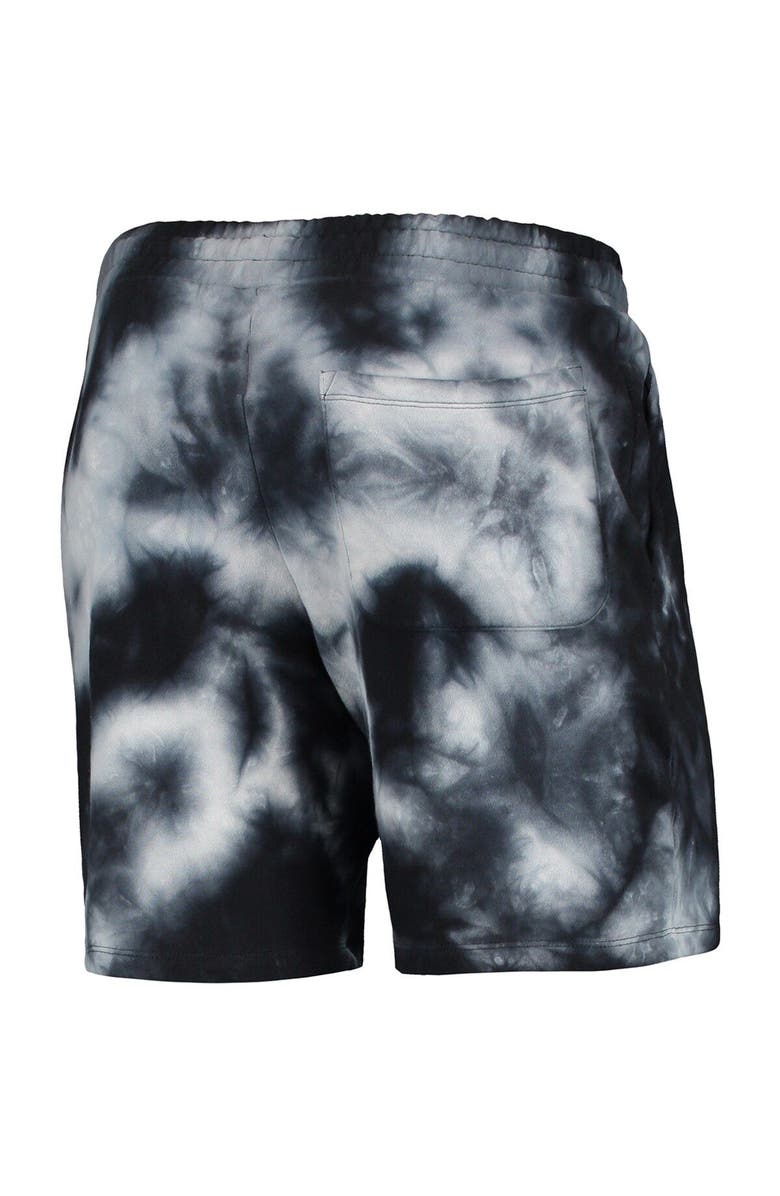 New Era Men's New Era Black Los Angeles Lakers Fleece Tie-Dye Shorts, Alternate, color, Black