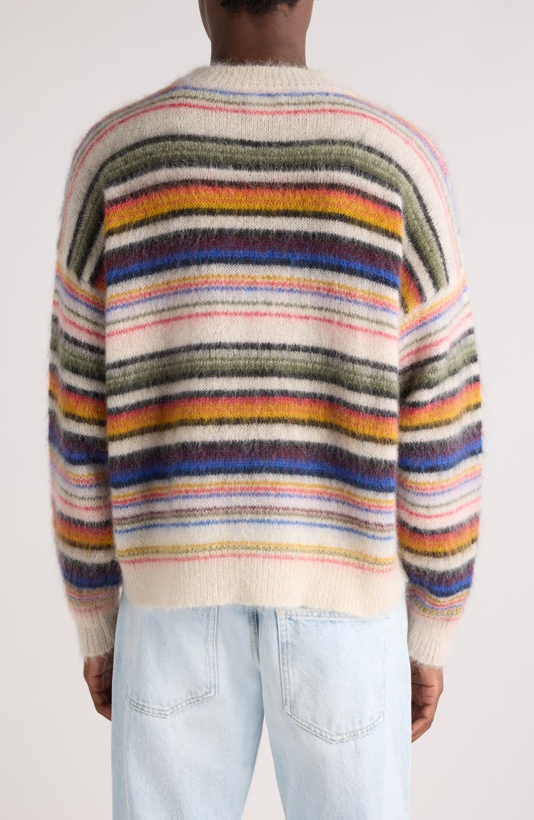 Isabel Marant Drussellh Stripe Mohair & Merino Wool Blend Sweater, Alternate, color, 