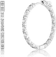 Sienna Vale Cubic Zirconia Oval Hoop Earrings