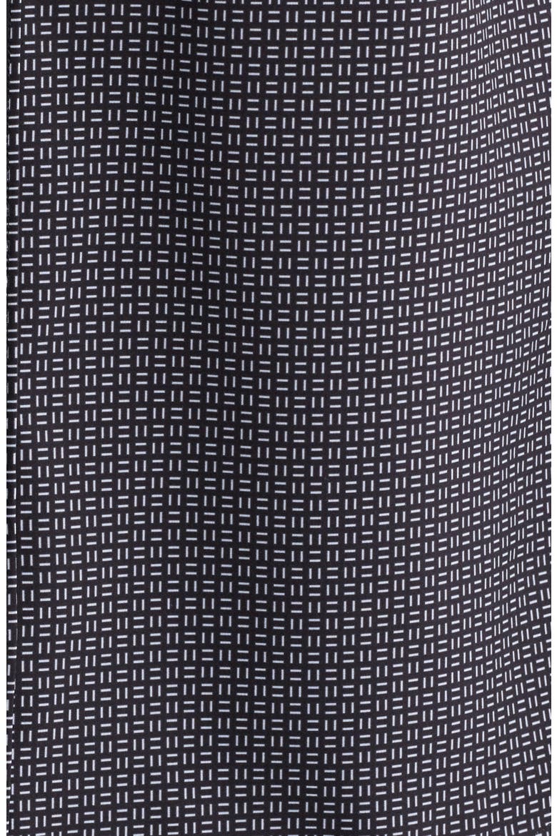 Trim Fit Dash Duo Geo Print Performance Button-Up Shirt, Alternate, color, BLACK