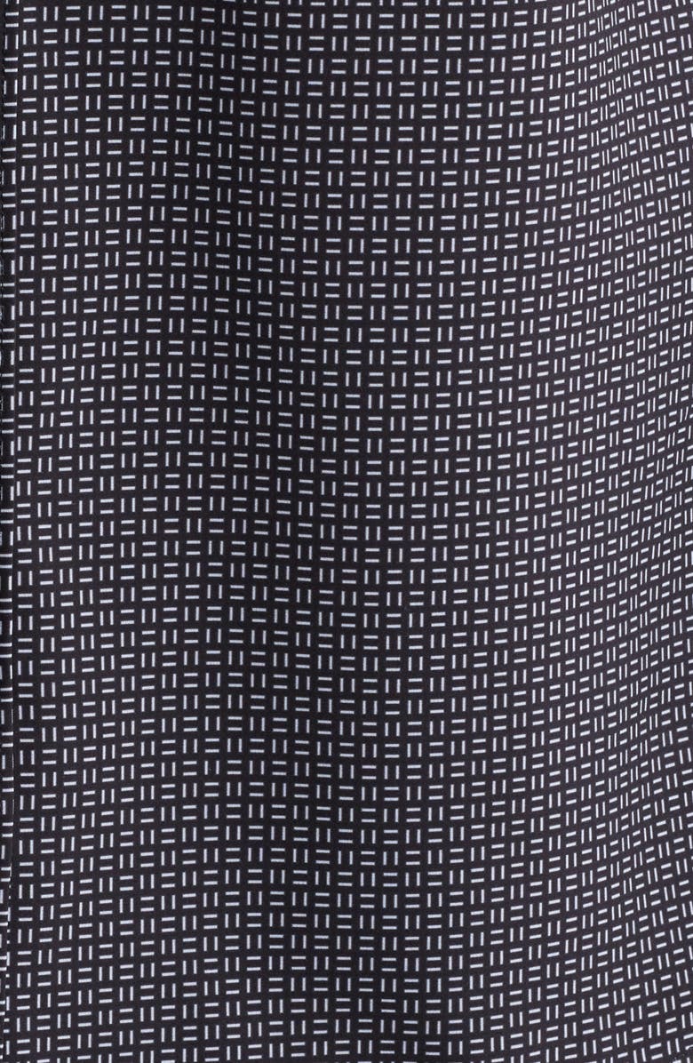 W.R.K Trim Fit Dash Duo Geo Print Performance Button-Up Shirt, Alternate, color, Black