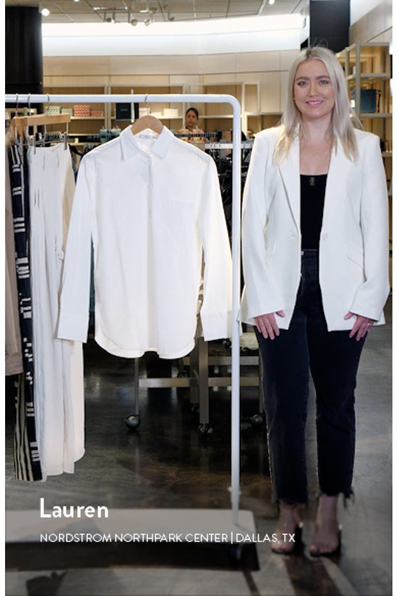 Oversize Cotton Button-Up Shirt video