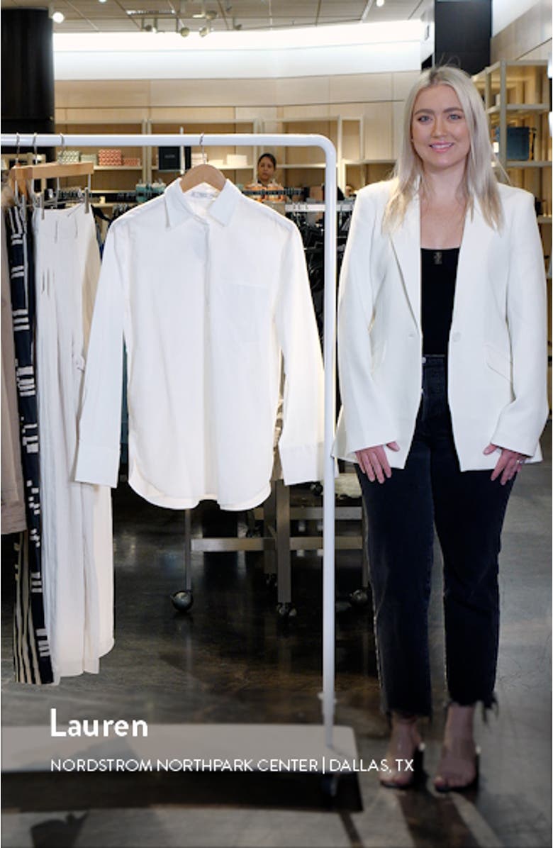 Oversize Cotton Button-Up Shirt, sales video thumbnail