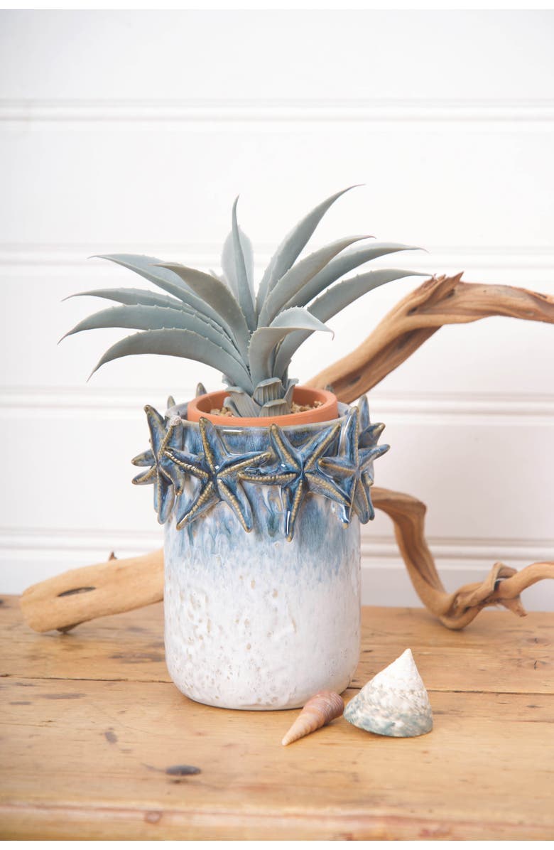 Gallerie II Chinoiserie Sea Starfish Decorative Novelty Container, Alternate, color, Gray