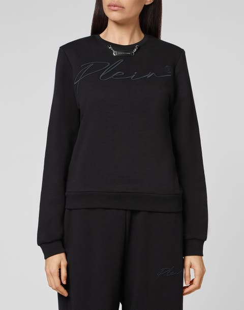 Leisurewear Sweatshirt Ls Embroidery Signature Women