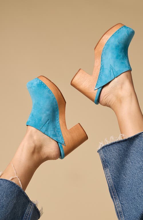 Charlotte Stone Marlo Platform Clog In Blue