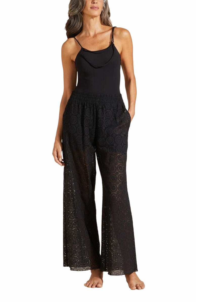 Vilebrequin Women's Broderies Anglaises Cotton Pants, Main, color, 