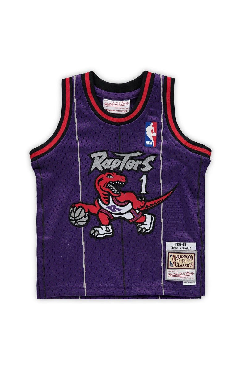 Mitchell & Ness Infant Mitchell & Ness Tracy McGrady Purple Toronto Raptors 1998/99 Hardwood Classics Retired Player Jersey, Alternate, color, 