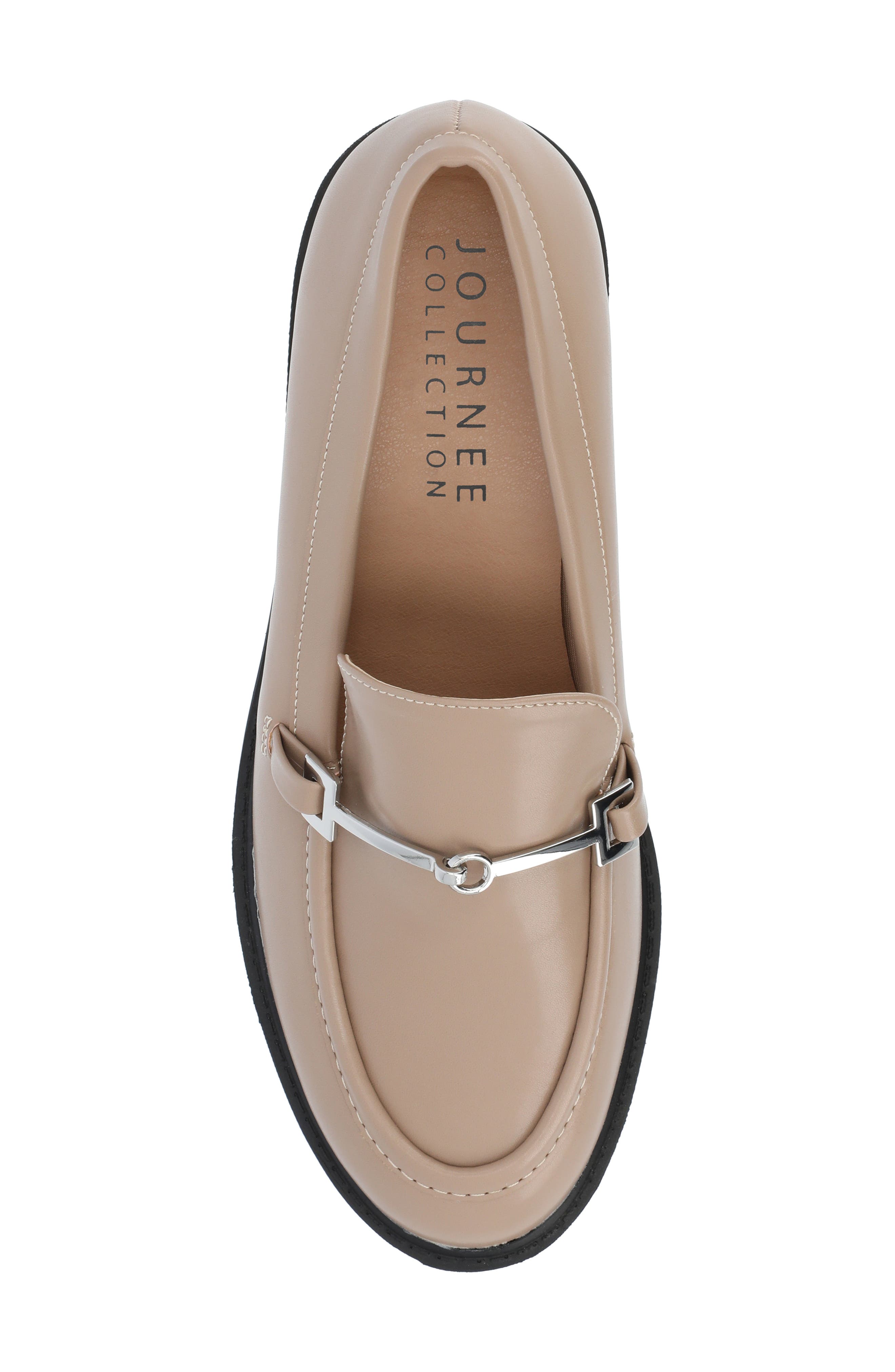 Kezziah Platform Loafer Pump, Alternate, color, TAUPE
