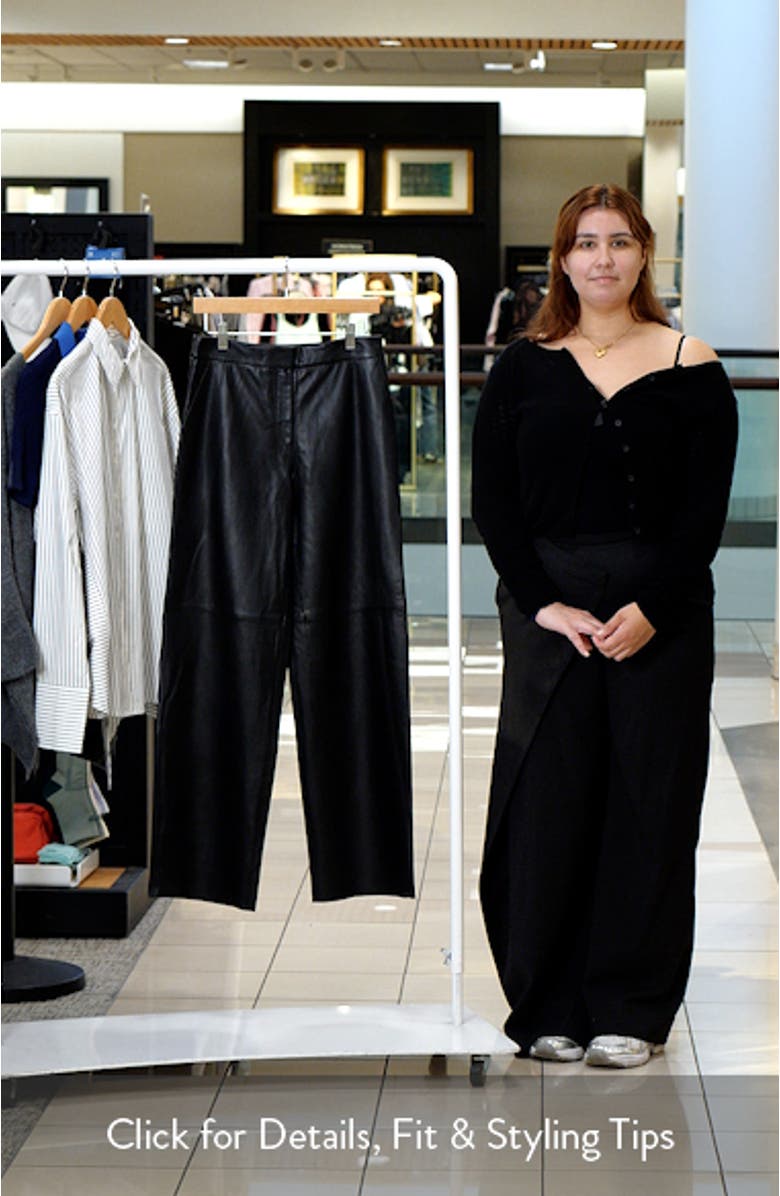 Wide Leg Leather Pants, sales video thumbnail