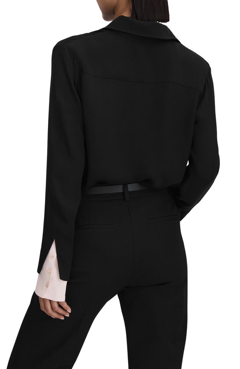 Reiss Nila Colorblock Long Sleeve Button-Up Shirt, Alternate, color,