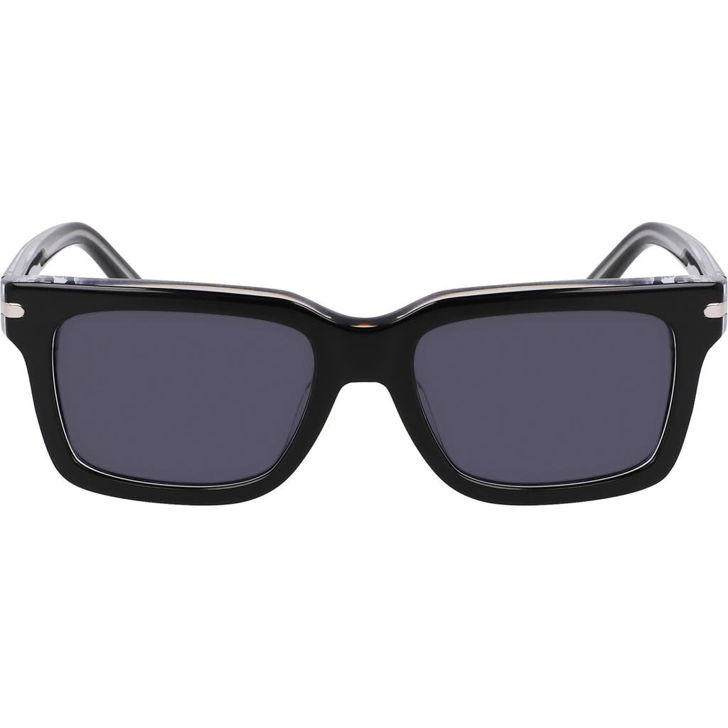 Nike Crescent I 54mm Rectangular Sunglasses In Black