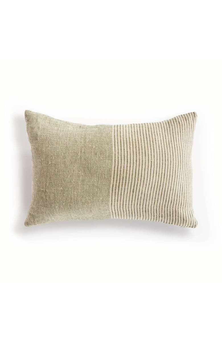 Napa Home & Garden Otis Pinstripe Lumbar Pillow, Main, color, Beige