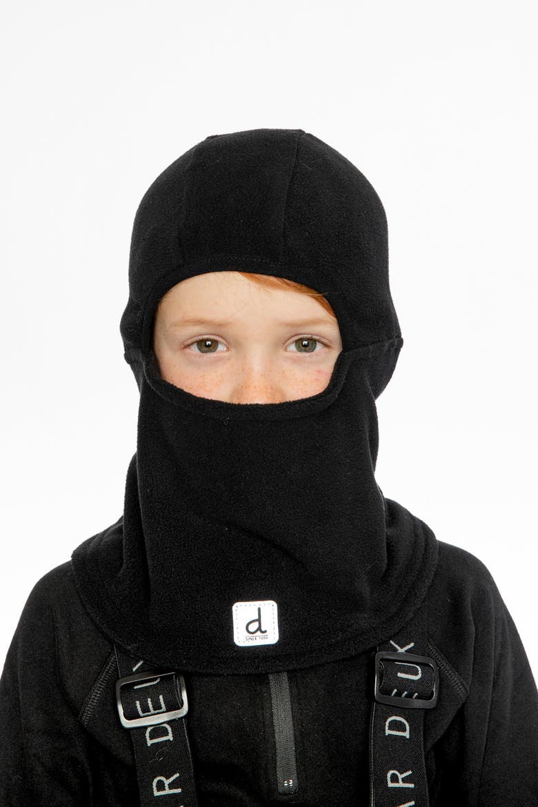 Stretchy Polar Fleece Compatible Balaclava, Alternate, color, Noir