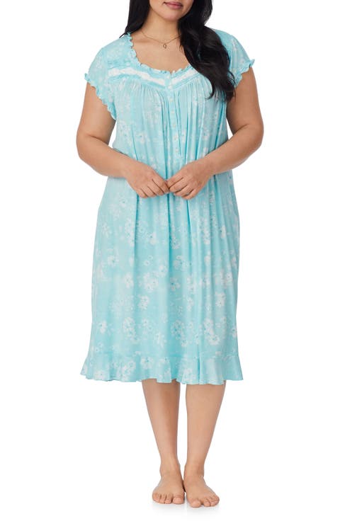 Cap Sleeve Waltz Nightgown (Plus)