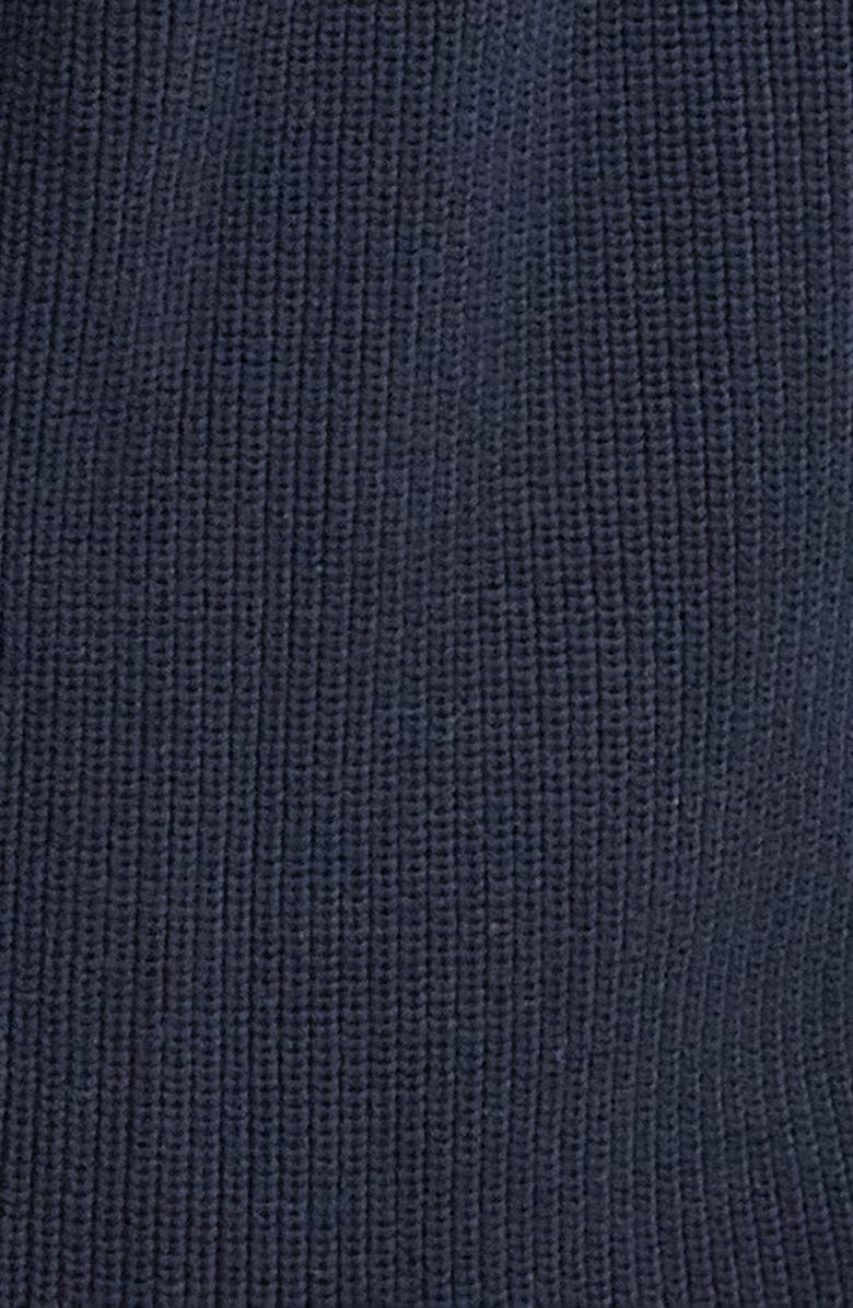 Barbour Newland Quilt Front Zip Cardigan, Alternate, color, Navy