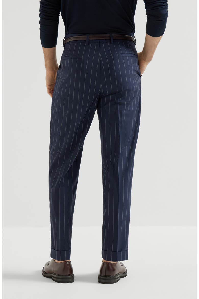 Virgin wool trousers, Alternate, color, Blue