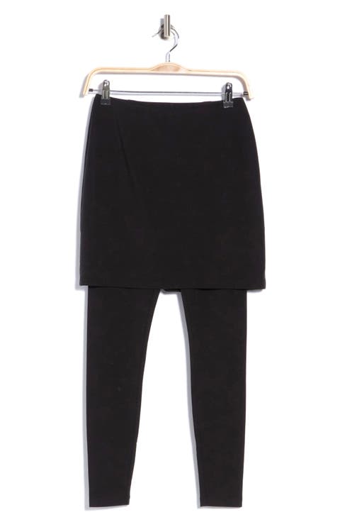 Skirted Ankle Leggings