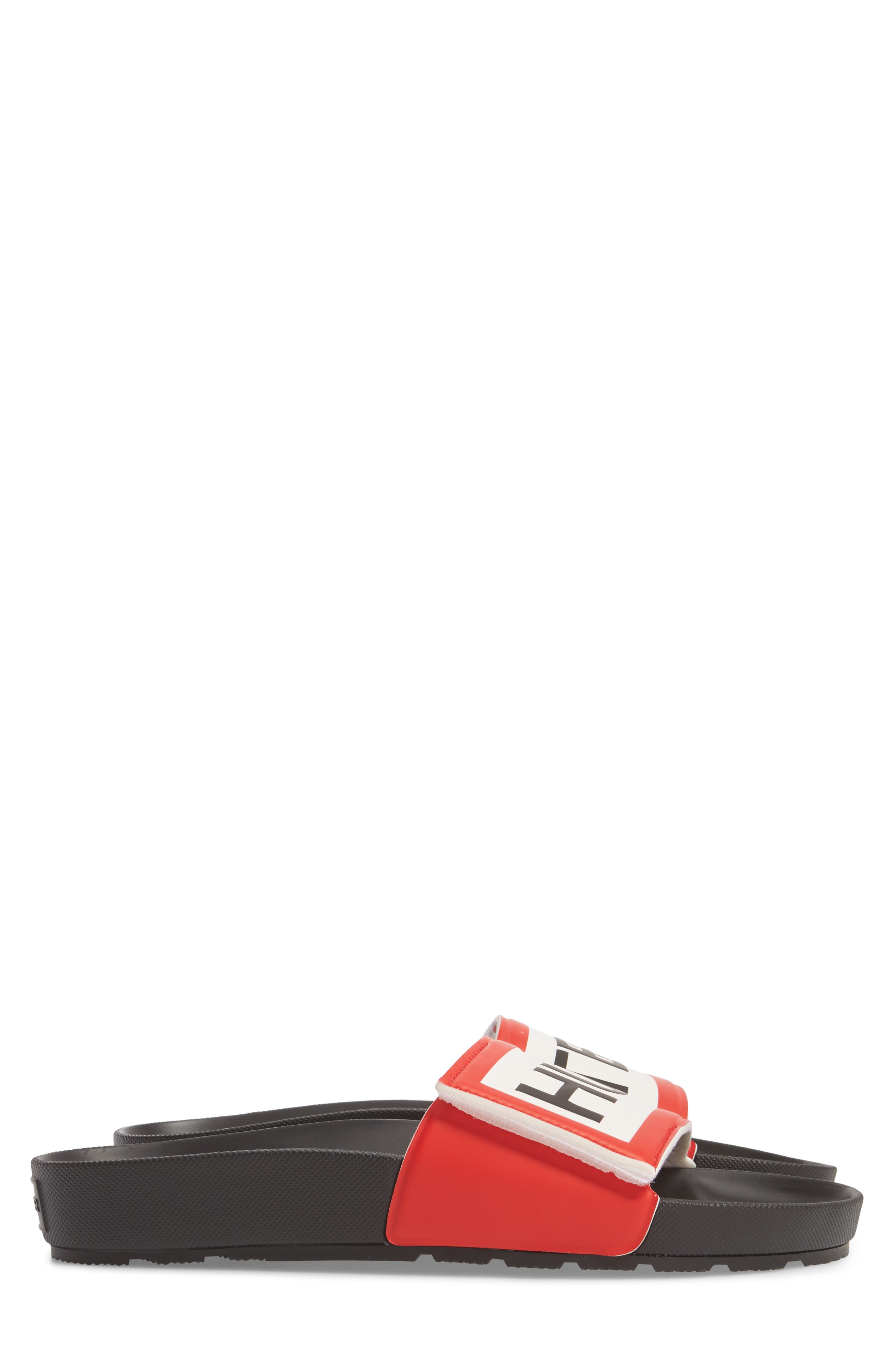 Hunter Original Adjustable Logo Slide Sandal, Alternate, color, 