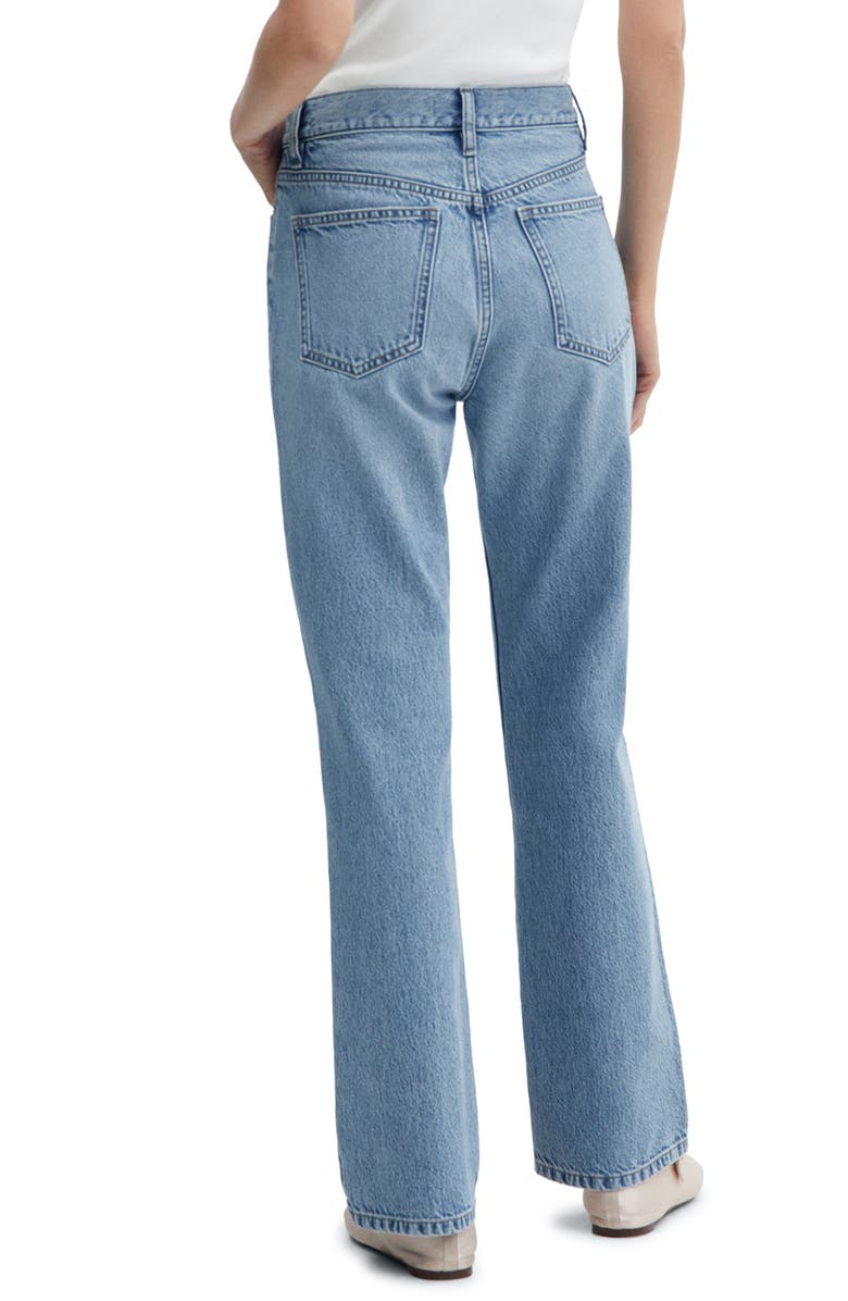 MANGO Mid Rise Straight Leg Jeans, Alternate, color, 