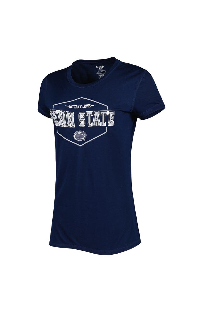 CONCEPTS SPORT Women's Concepts Sport Navy/Gray Penn State Nittany Lions Badge T-Shirt & Flannel Pants Sleep Set, Alternate, color, 