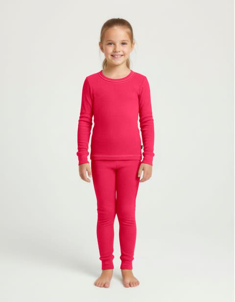 Girls Soft & Cozy Thermal Long Johns 2-Piece Set (Baby)