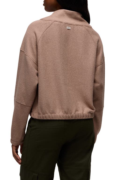 Prana Olivia Cowl Neck Sweater In Gray