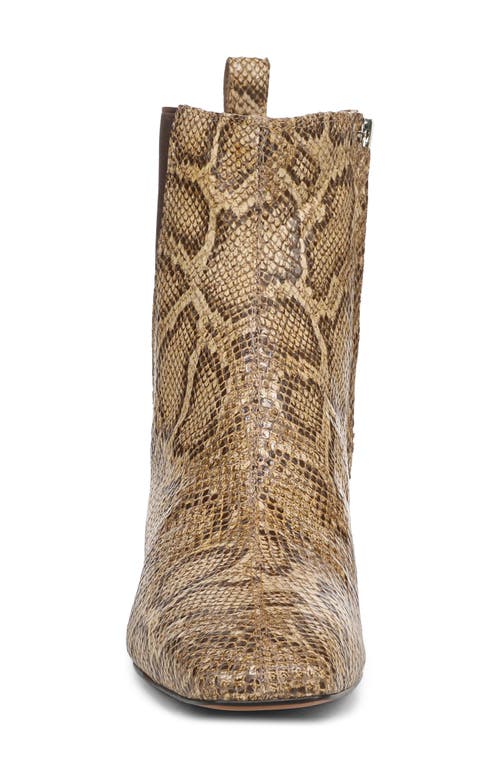 Sam Edelman Peony Bootie In Light Sand Snake Print